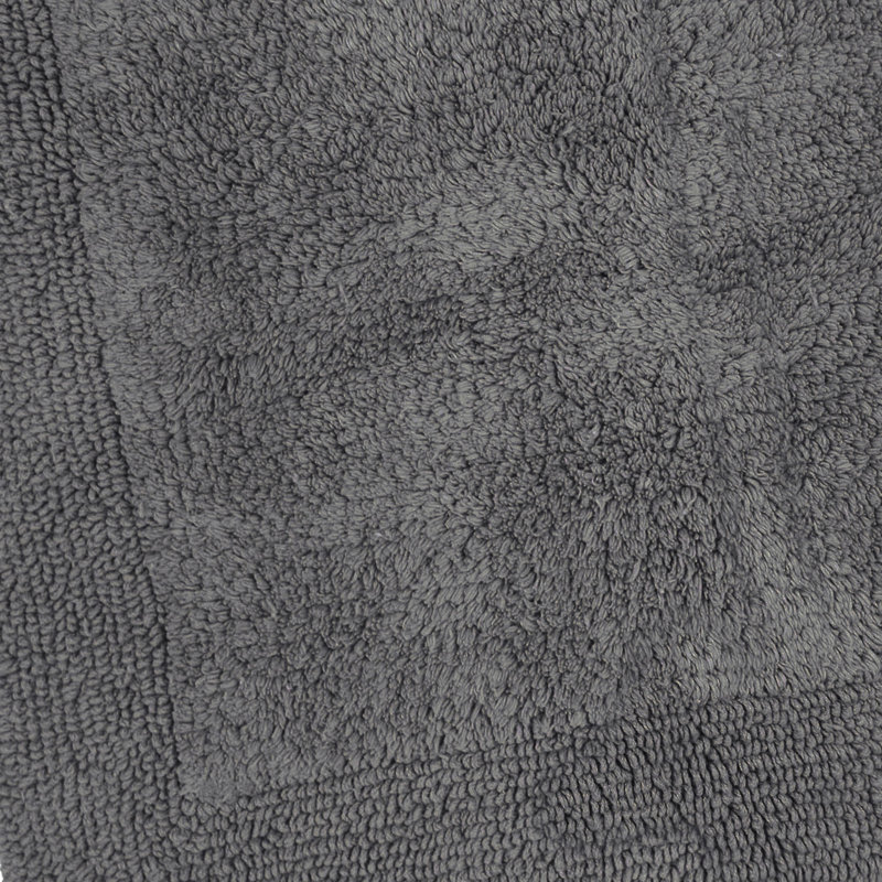Nagelly Reversible Square Bath Mat, Charcoal