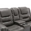 Fauteuil inclinable manuel pour 2 personnes avec une boîte de rangement et deux porte-gobelets