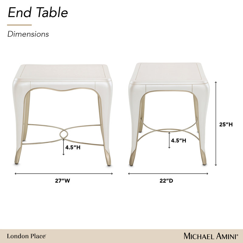 London Place Solid Wood End Table