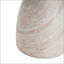Table d'appoint en sablier Travertine MGO