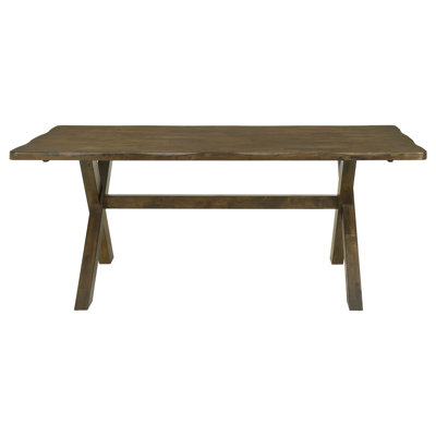 Domen X-Shaped Dining Table Knotty Nutmeg