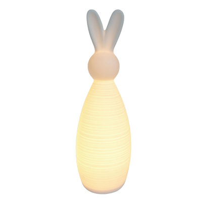 Large Light Up Ceramic Rabbit Home Decorations Easter