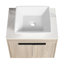 Meuble-lavabo flottant de conception moderne avec lavabo en céramique