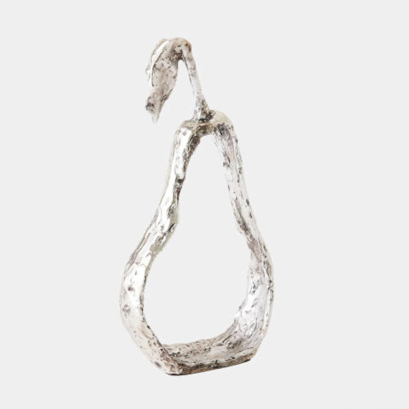 Fruit Silhouette Decorative Object, Metallic - Nickel