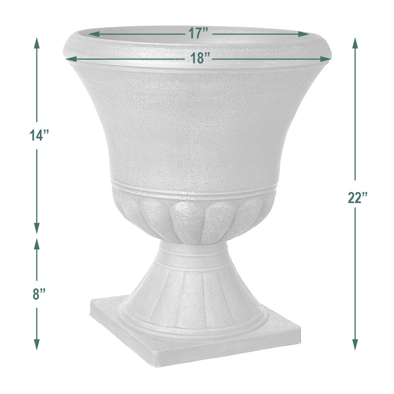 Hamilton Black Medium Plastic Cone Urn Planter