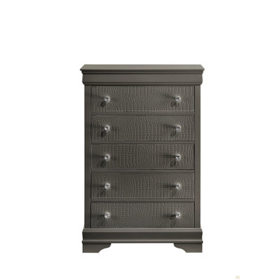 Commode 5 tiroirs en bois