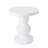 Virello Outdoor/Indoor Modern Sculptural Handmade MgO Side Table with Rounded Pedestal Base
