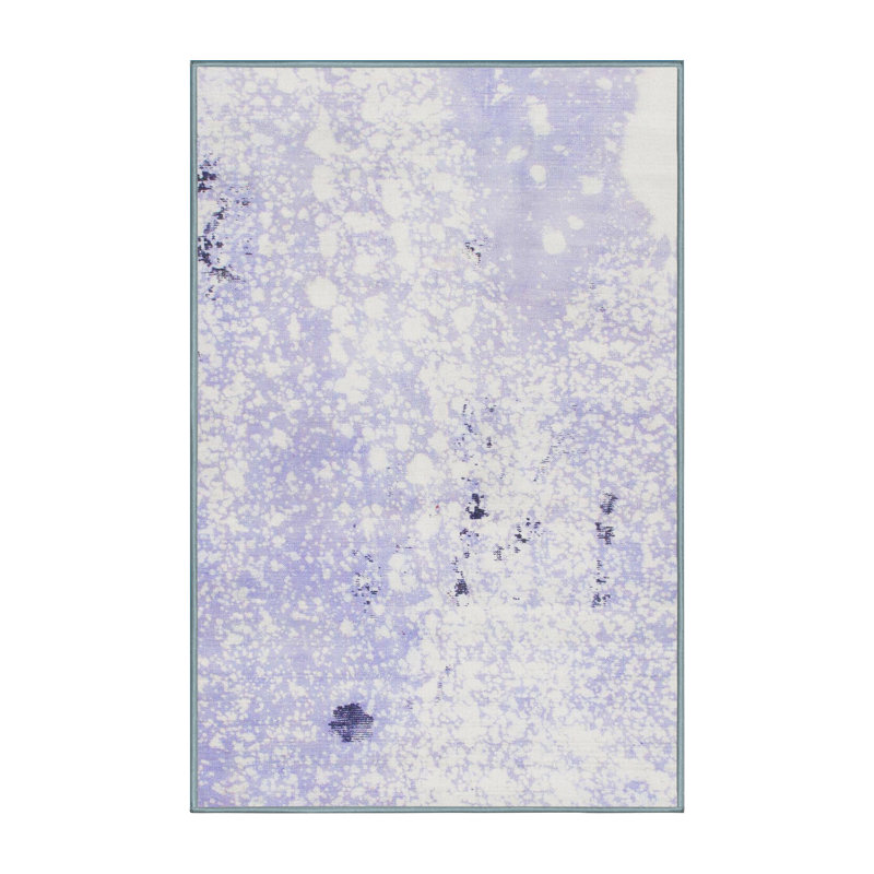 Tapis décoratif multicolore à motif abstrait, Rectangle 8 pi x 10 pi