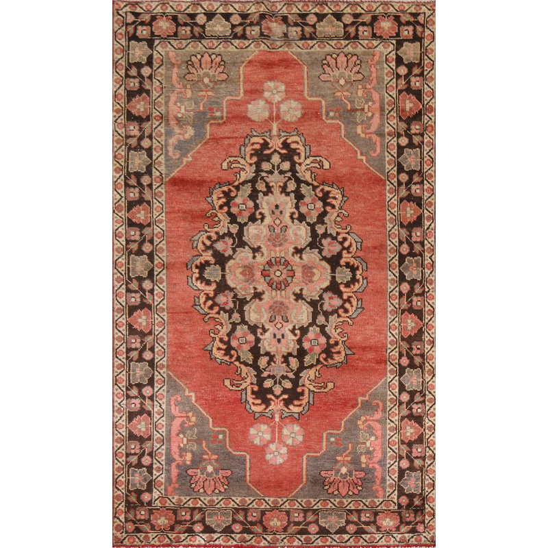 Geometric Red   Rug 4x7