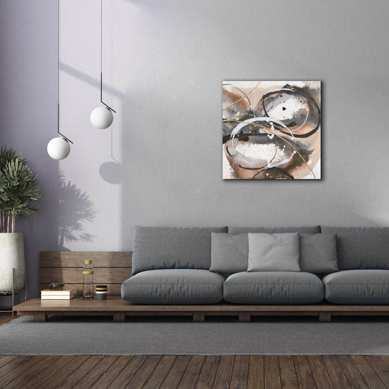 Toile épique Graffiti «Expressionism 4» par Chris Paschke, art mural 37 po x 37 po