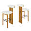 Tabouret de bar intérieur en bois rembourré-1196006052