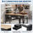 48x24 Inch Workstation with Drawer, 6-Level Adjustable Height, 2000 lb Load Capacity, Rubberwood Top, ETL Power Outlets, 4 Leveling Feet, Pegboard & Hooks for Garage