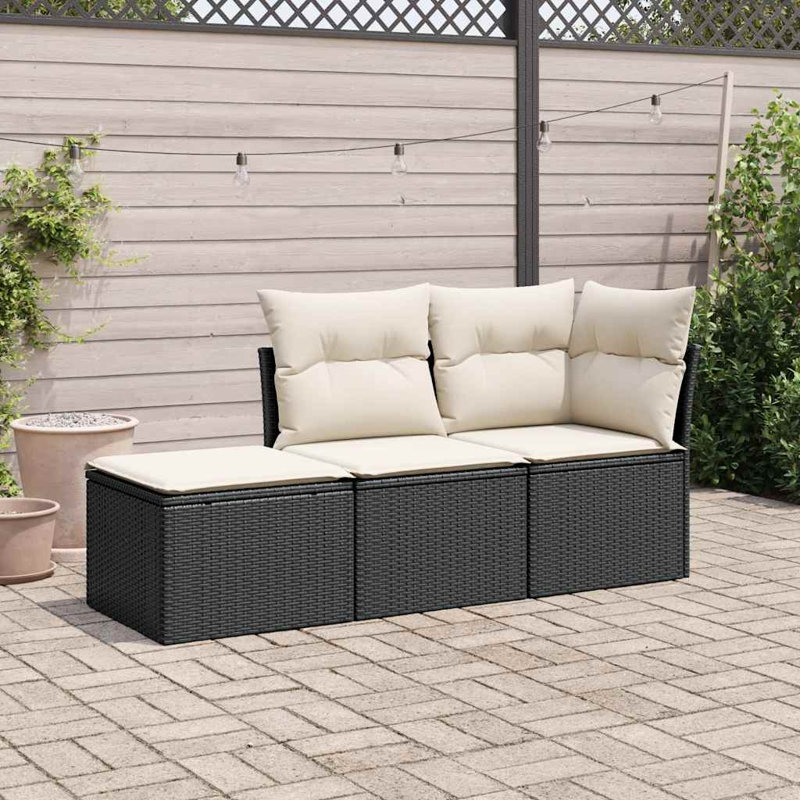 Ensemble de canapé d'extérieur Garden, Beige, Noir