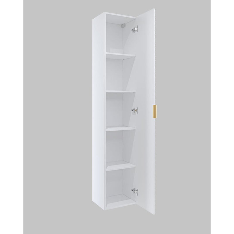 Ahria Bathroom Cabinet, Matte White