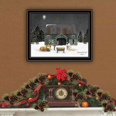 Trendy Decor 4U Remembering The Night Black Framed Wall Art For Living Room, Bedroom Wall Art Print For Home Decor By Billy Jacobs