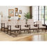 Fauteuil d'appoint classique avec accoudoirs et pieds en bois massif Chester