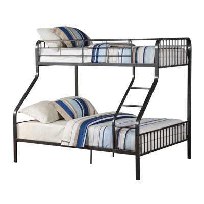 Lit superposé en métal Space avec support de matelas moderne et base