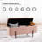 Jezell Upholstered Flip top Storage Bench, Teddy Fabric Upholstered Footstool, Bed End Bench-1753332302