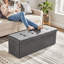 Banc de rangement à couvercle rabattable rembourré-1441521303