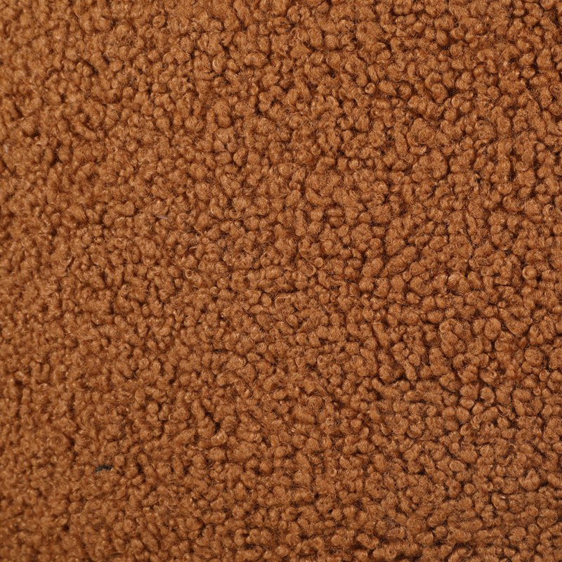 Fauteuil d'appoint rembourré en tissu avec siège rond et dossier mince Modern Modern, Orange
