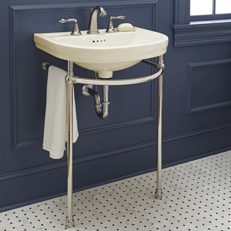 DXV St. George Console Legs Only, Polished Chrome