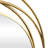 Metal Round Wall Mirror with Overlapping Circles-1134296537
