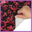 Tapis de bain damassé rouge-71705090