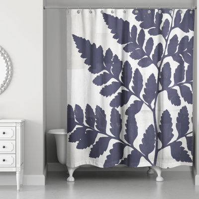 Rideau de douche simple à motif floral