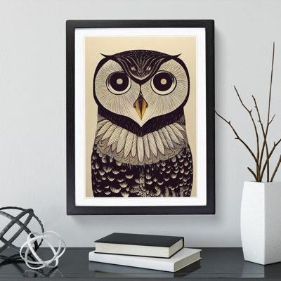 XV1022-573X An Astounding Owl - Single Picture Frame Print