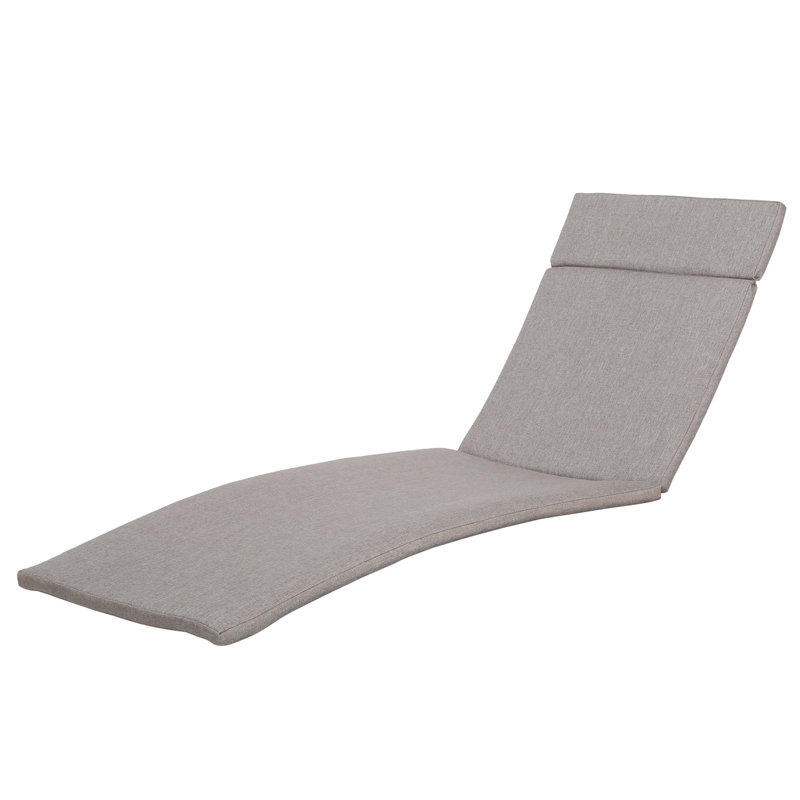 Coussin de chaise longue d'intérieur Cara, Anthracite
