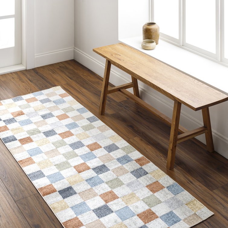 Jules Checkered Area Rug