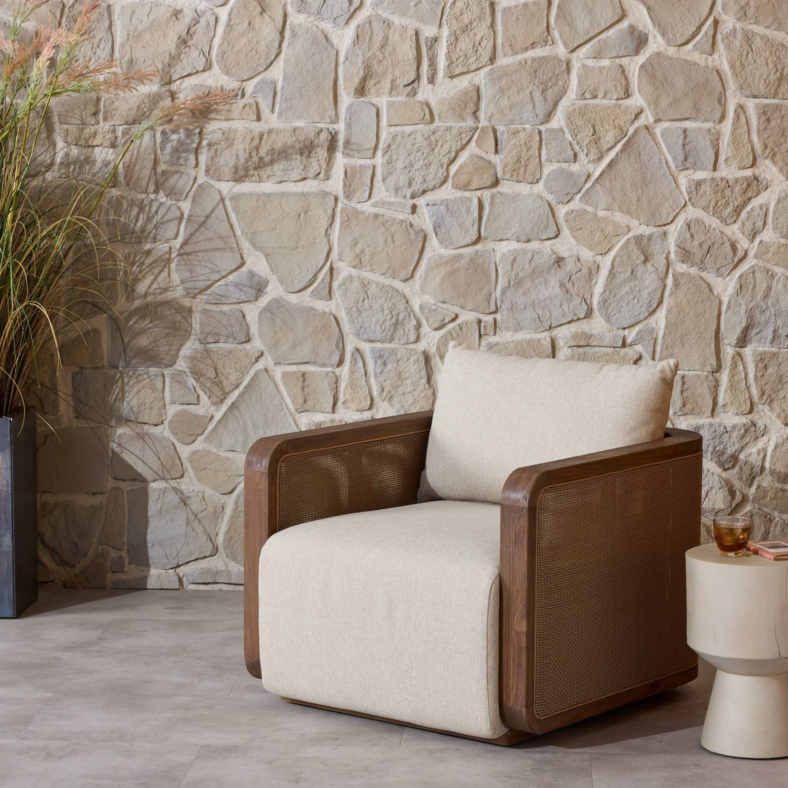 Parsons Teak Wood Outdoor Lounge Chair
