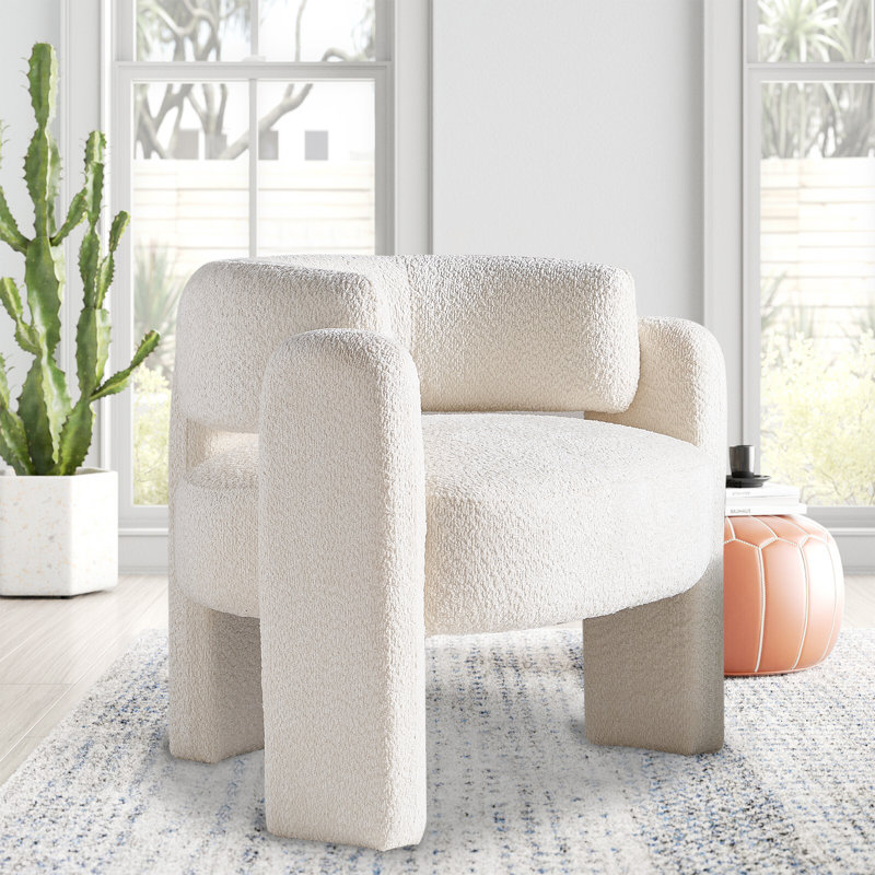 Avagrace Upholstered Club Chair, Beige