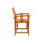 Chaise pliante en cuir Regenald, brun