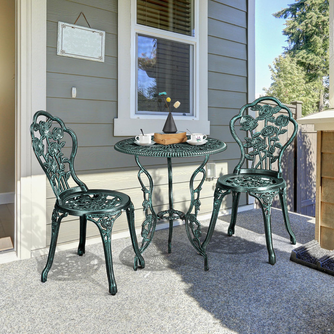 Round 3 - Piece 2 - Person 60Cm L Outdoor Table Set