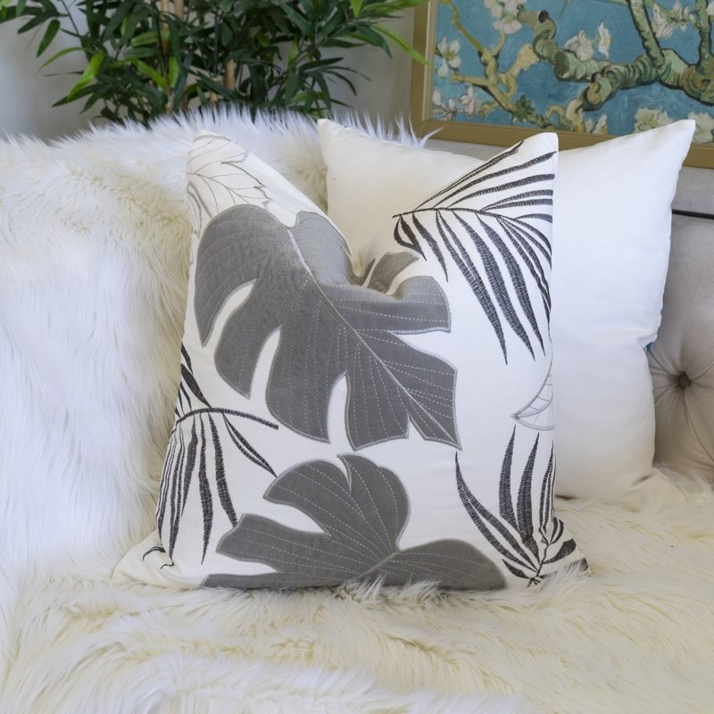 Coussin décoratif Autumn Vibes, Gris