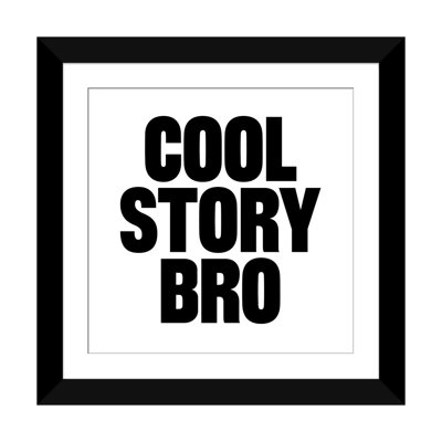 Albree Modern Cool Story Bro, impression sur toile