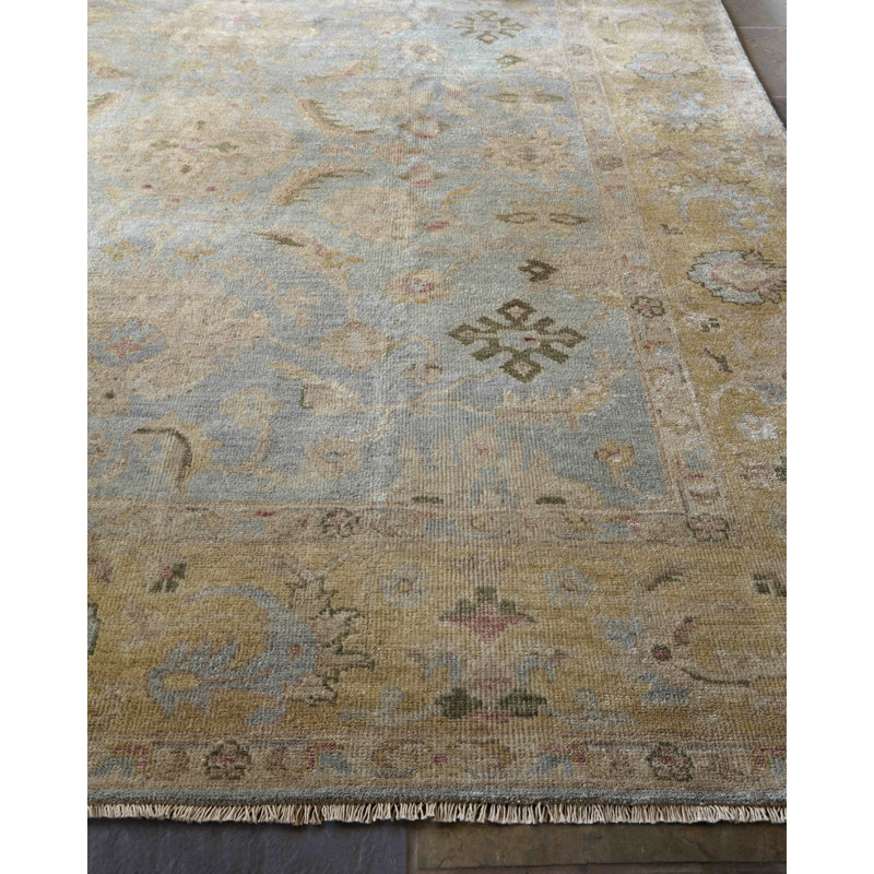 Antique Weave Oushak Wool Oriental Area Rug, Rectangle 14' x 18'