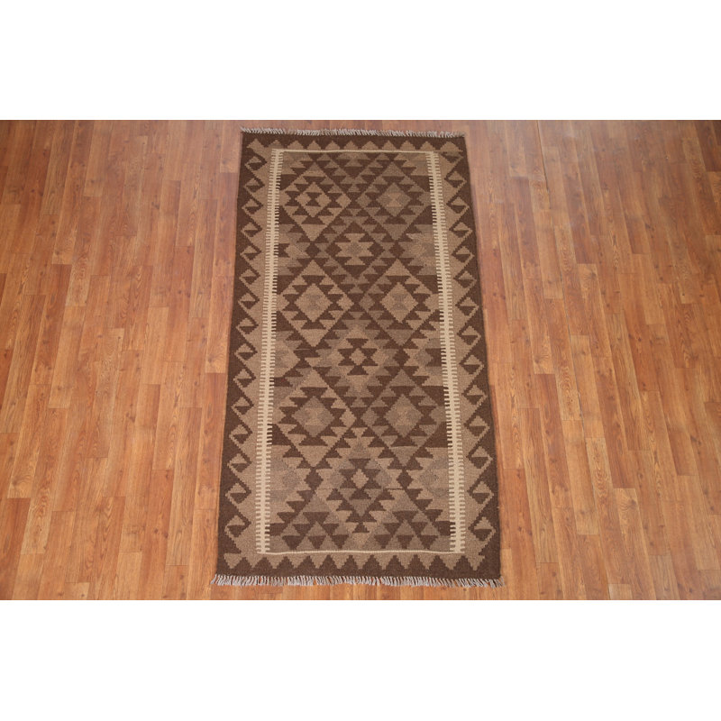 Tapis oriental géométrique Kilim 4 x 7