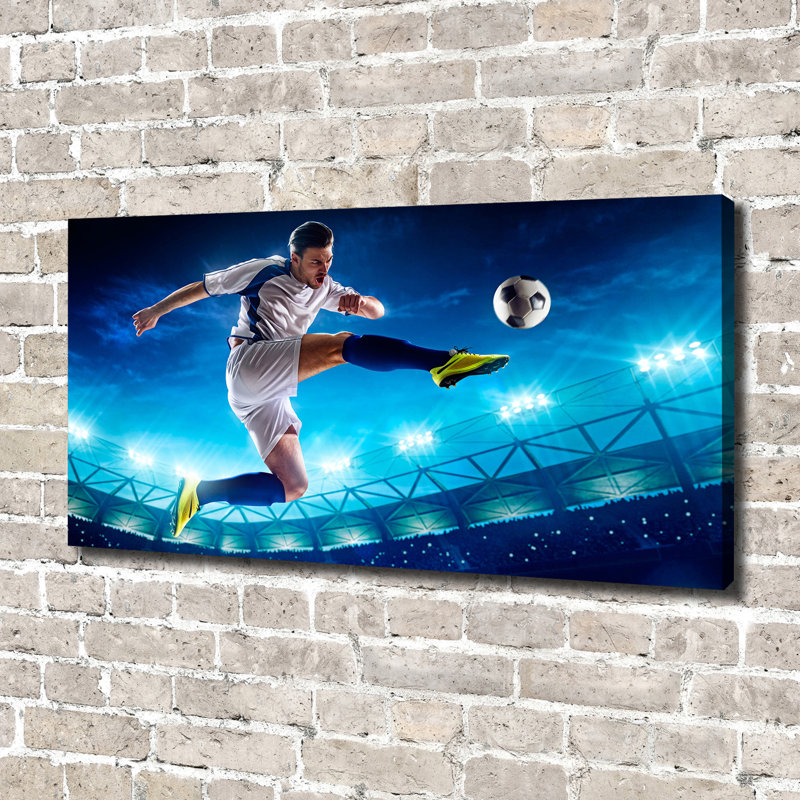 Footballer - Wrapped Canvas Print