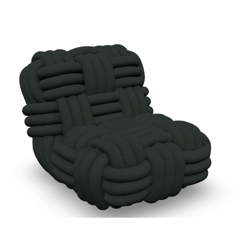 Knitty Armchair, Caviar Graphite