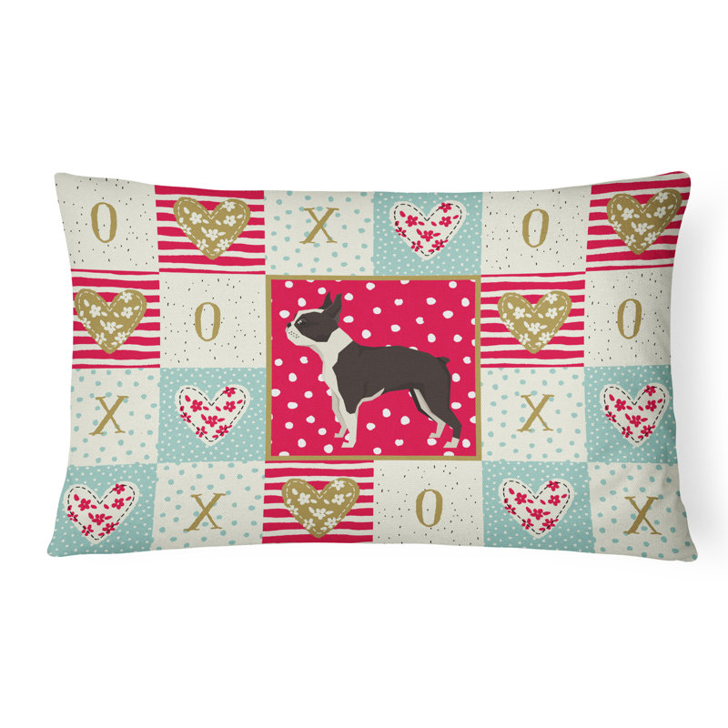  Coussin Boston Terrier Love