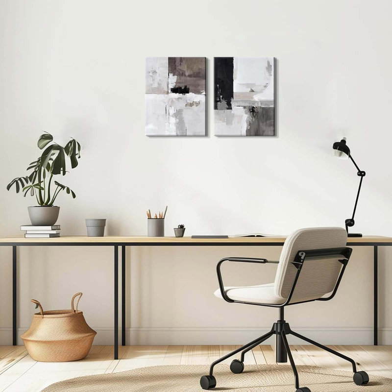 2 Piece Wrapped Canvas Wall Art