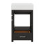 Meuble-lavabo sur pied 20,28 po avec lavabo en céramique, structure en bois massif et tiroir-334814862