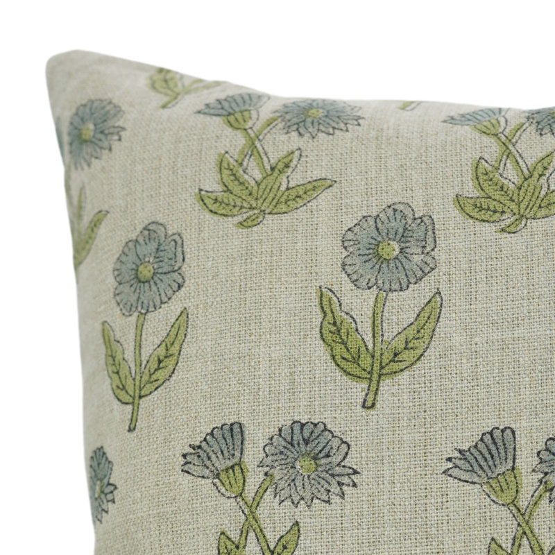 Coussin décoratif en tissu épais avec coussin décoratif Fab Fabine (Kirti), Carré, Gris, H 14 po x l 14 po