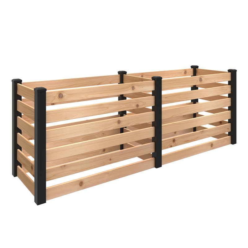Outdoor Essentials Haven Cedar Compost Bin Expansion Kit, 32.5" H x 44" W x 24.5" D