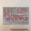 LET’S Go ski-impression d’art textuel sur bois-26009309