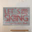 LET’S Go ski-impression d’art textuel sur bois-26009311