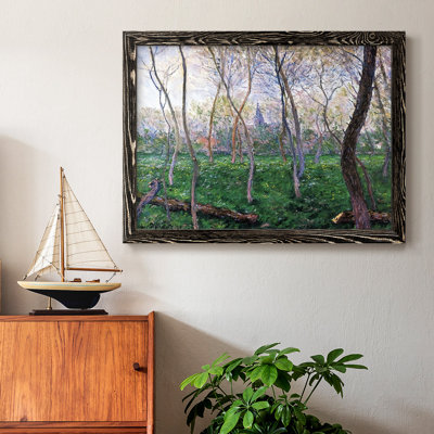 Bennecourt, 1887, reproduction d'art encadrée sur toile par Claude Monet