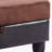 Elegant Chocolate Upholstered Ottoman